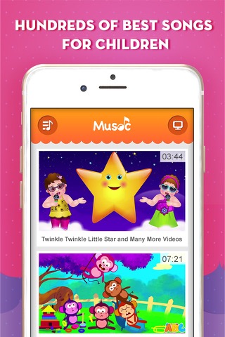 子供の音楽 - 無料音楽ビデオ (YouTube Kids)のおすすめ画像1