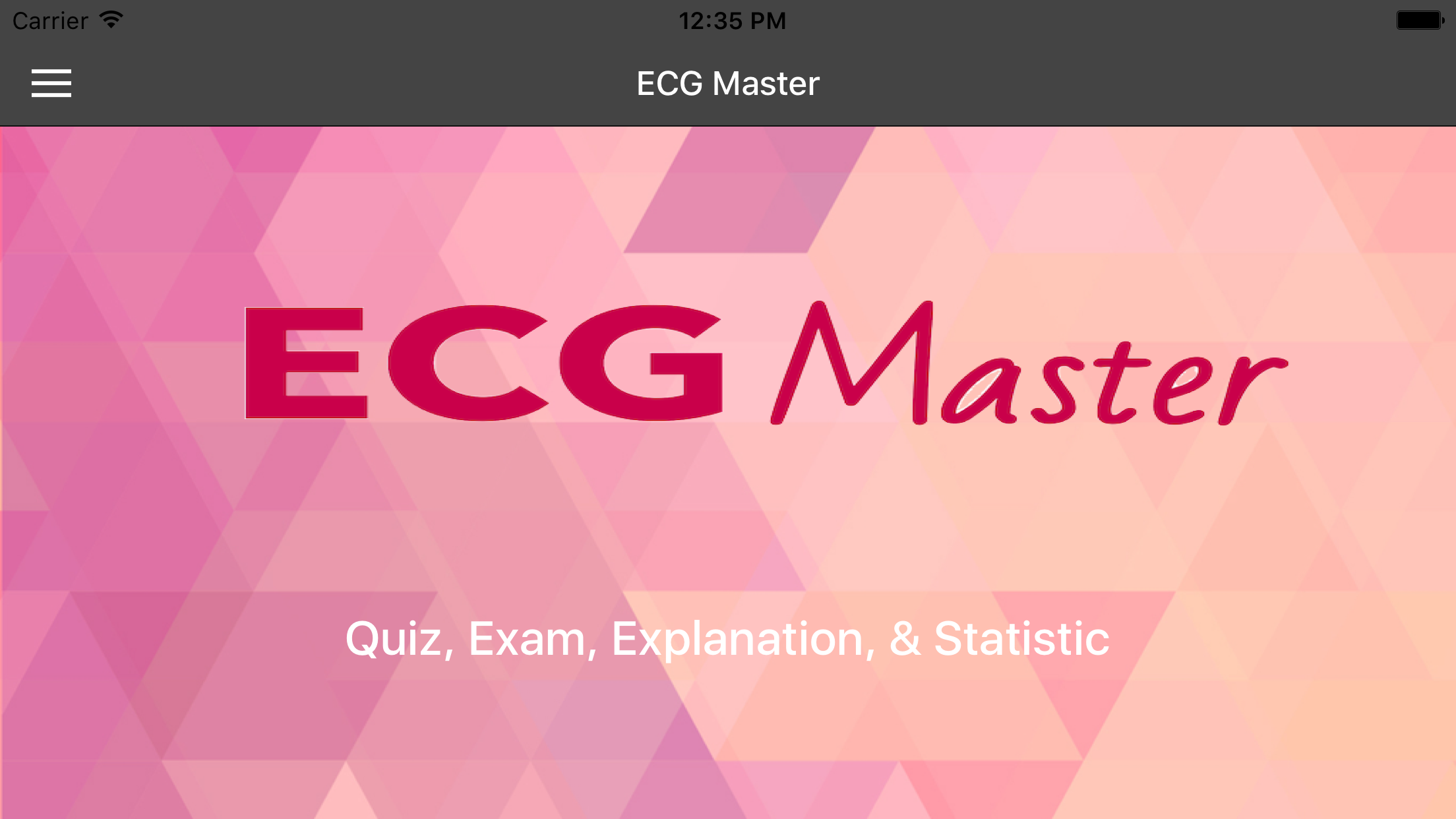 ECG Master - Quiz, Exam, Explanation, Statistic