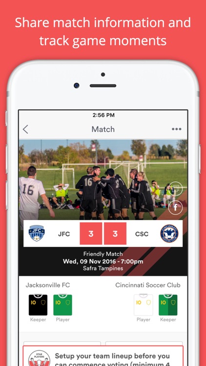 Gameday - Social App for Football Teams