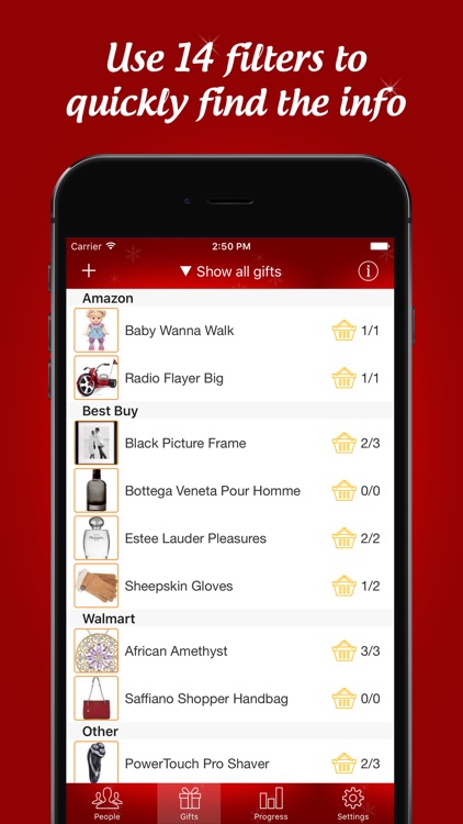 The Christmas Gift List - Holiday Shopping List