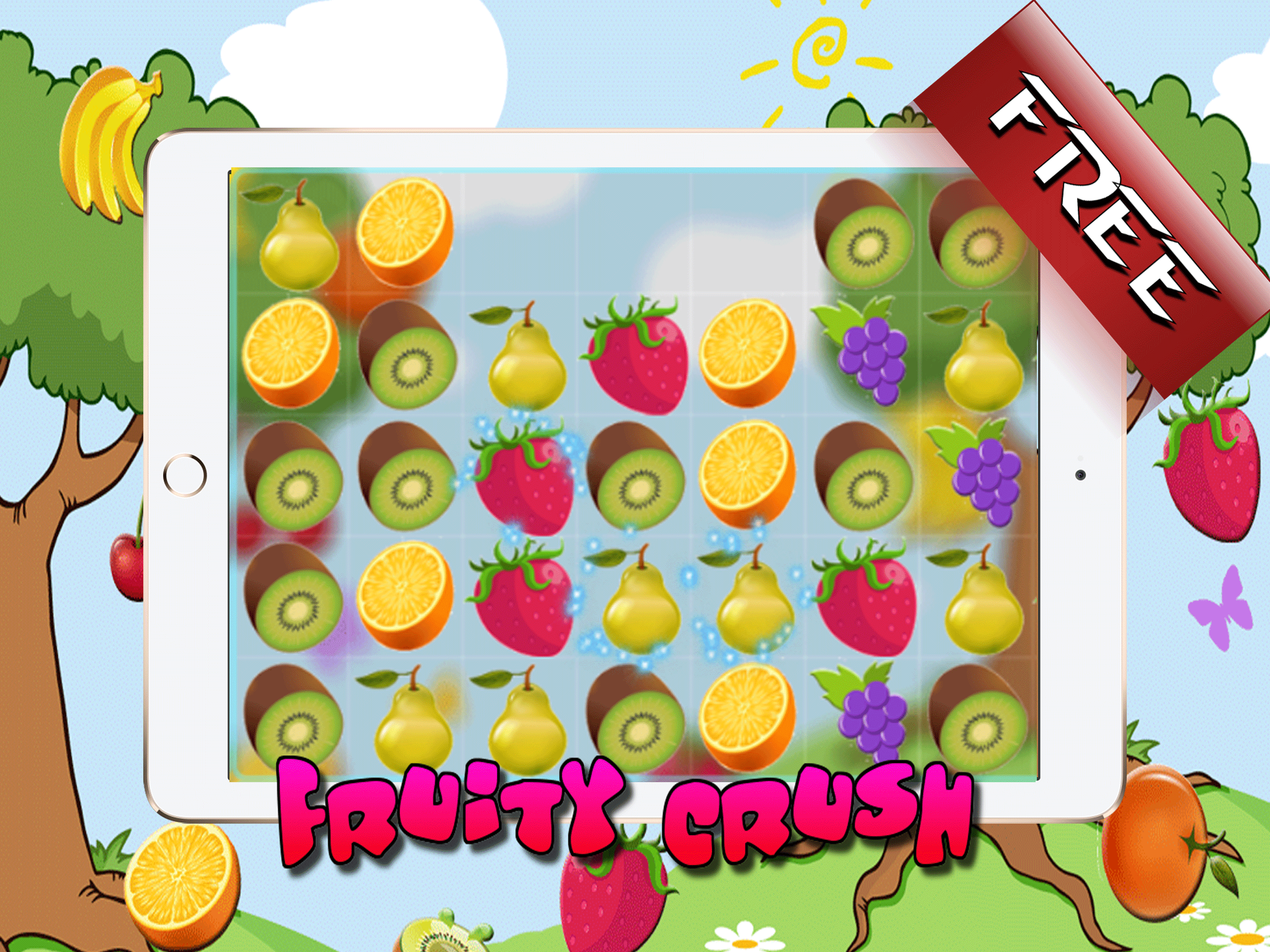 Match Fruit Kids - Fruits Crush Bump puzzle HD game learning for kids free