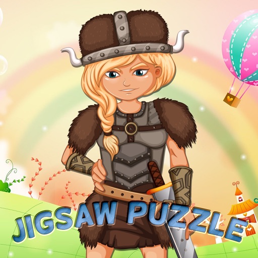 jigsaw puzzle girls preschool smartboard games Icon