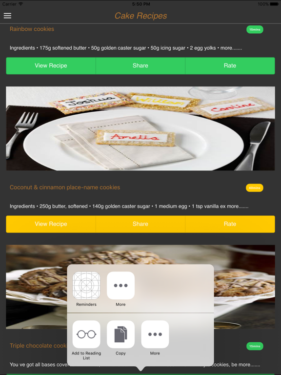 Best Cake recipes iPad screenshot 5 - Food & Drink app