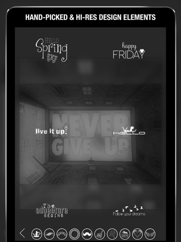 Screenshot #5 pour Over Pic Art Éditeur Photos Typographie Créatif