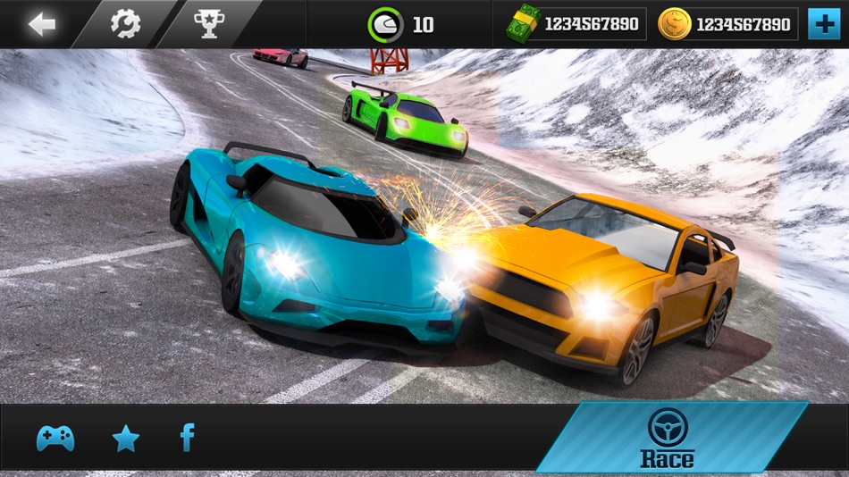 #1. Fast Racing Car Simulator 3D - Winter Race 2017 (iOS) 게시자: Muhammad Usman Shah