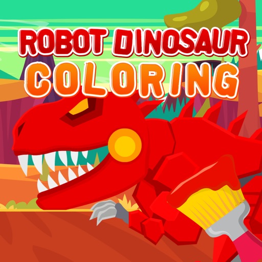 Robot Dinosaur Coloring icon