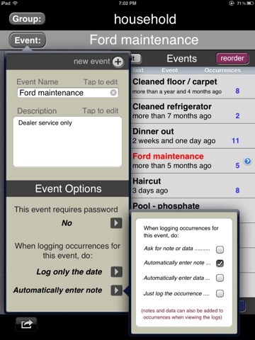 Event Logger HD screenshot 3