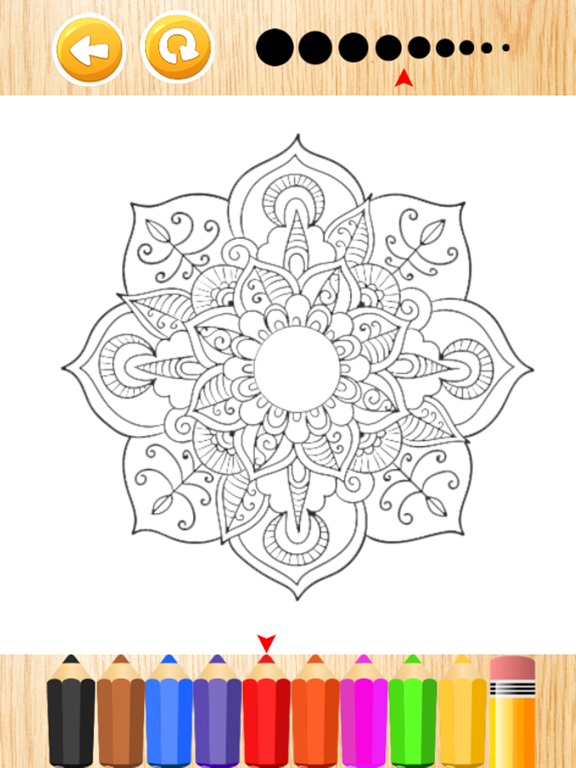 Mandala Coloring Books Color Therapy for Adults iPad screenshot
