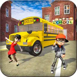 Crazy School Bus Transport Sim app icon