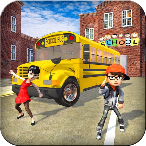 Crazy School Bus Transport Sim Icon