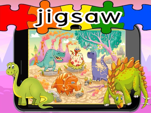 Dino Puzzle Game For Kid Free Jigsaw For Preschoolのおすすめ画像4