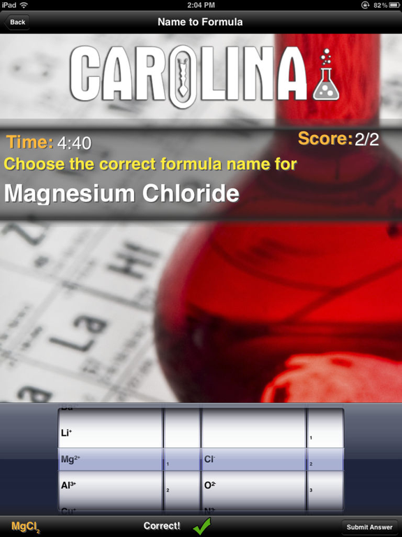 Screenshot #6 pour Chemistry Formula Practice