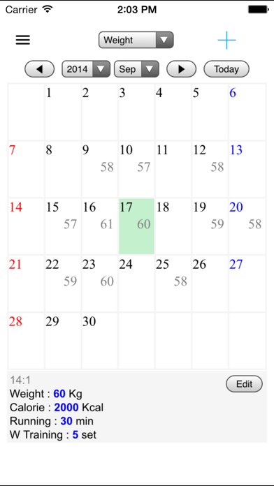 Screenshot #1 pour Carnet de santé - régime