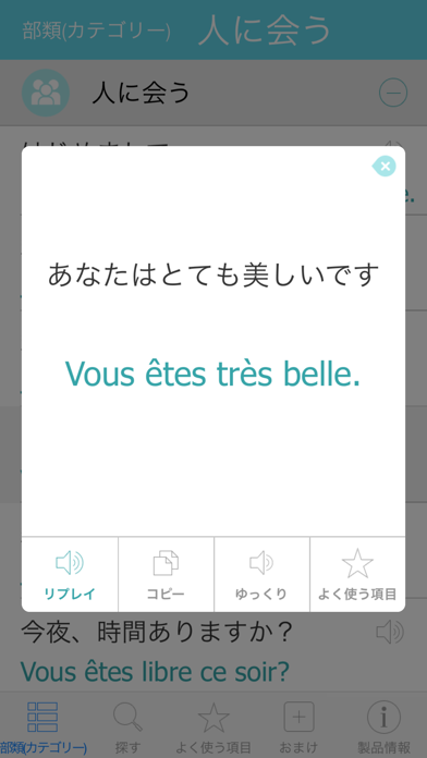 フランス語辞書　-　翻訳機能・学習機能・音声機能 screenshot1