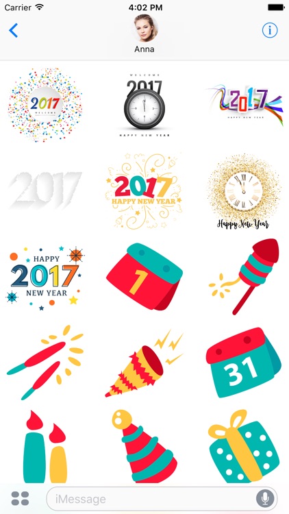 Happy New Year 2017 - Mega bundle 65+ Stickers