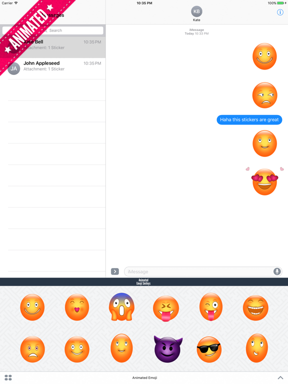 Screenshot #4 pour Animated Emoji Smileys