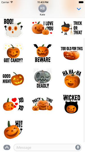 Crazy Pumpkin - Halloween Stickers for iMessage(圖2)-速報App