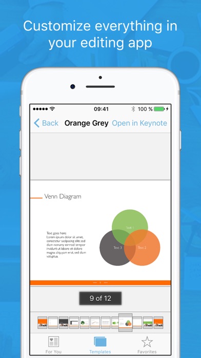 Templates for Keynote Professional Screenshot