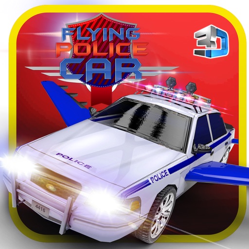 Flying Police Car Simulator & Cop driver games icon