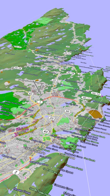 Scenic Map Eastern Canada screenshot-3