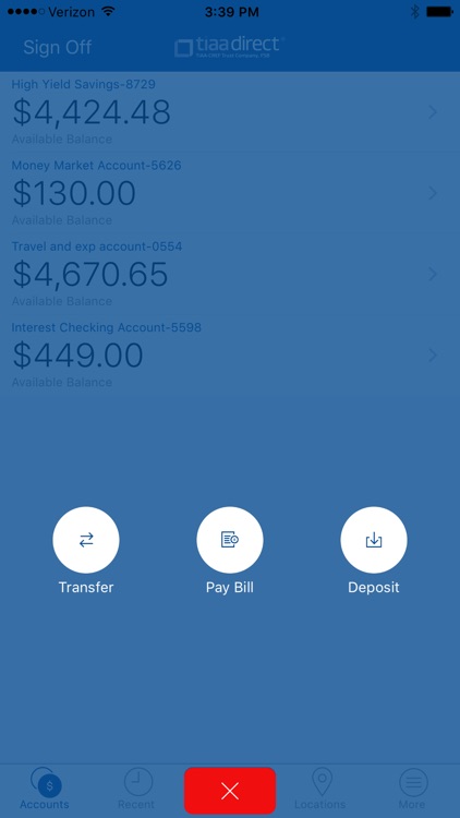 TIAA Direct Mobile Banking