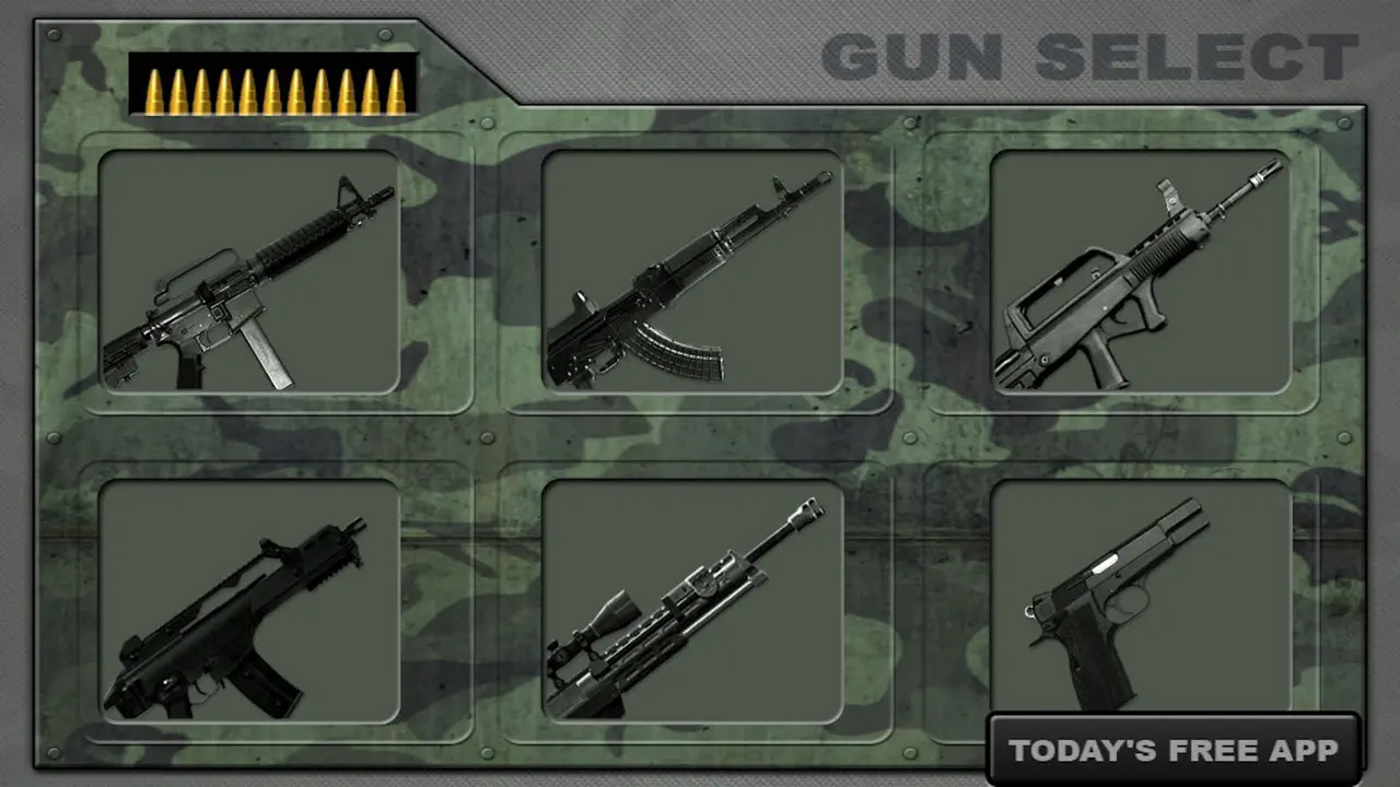 Hunting Gun Builder: Rifles & Army Guns FPS Free iPhone Screenshot 1