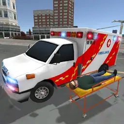 Ambulance Games Driving Sim 3D app icon