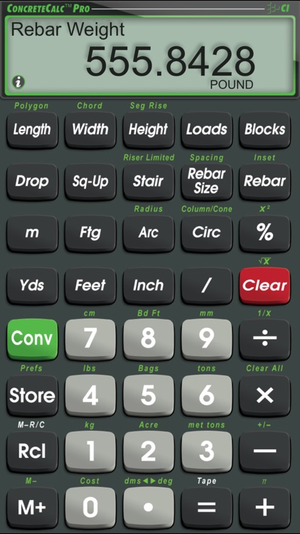 ConcreteCalc Pro Construction Math Calculator