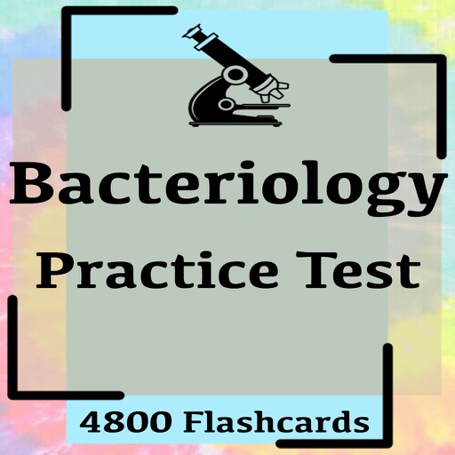 Bacteriology Practice Test 4800 Exam Notes & Quiz icon