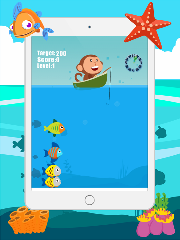 Screenshot #6 pour Singe de pêche Catch jeu Big Fish For Kids