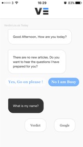 Verdict App screenshot