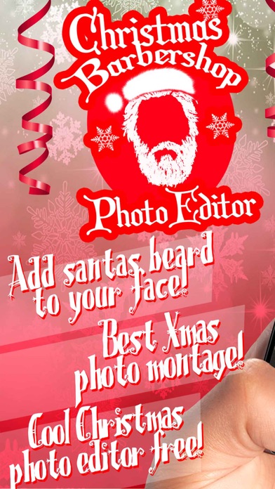 Screenshot #1 pour Noël Salon Coiffure Barbe & Moustache Autocollants