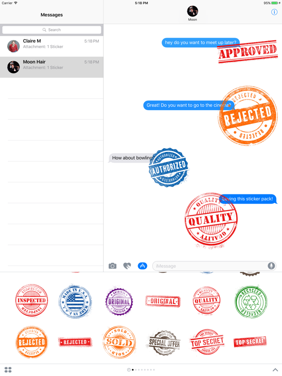 Screenshot #4 pour Rubber Stamp Stickers