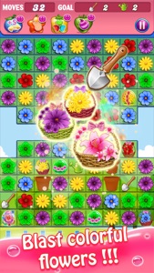 Blossom Swap - Free Flower Link Paradise Games screenshot #2 for iPhone