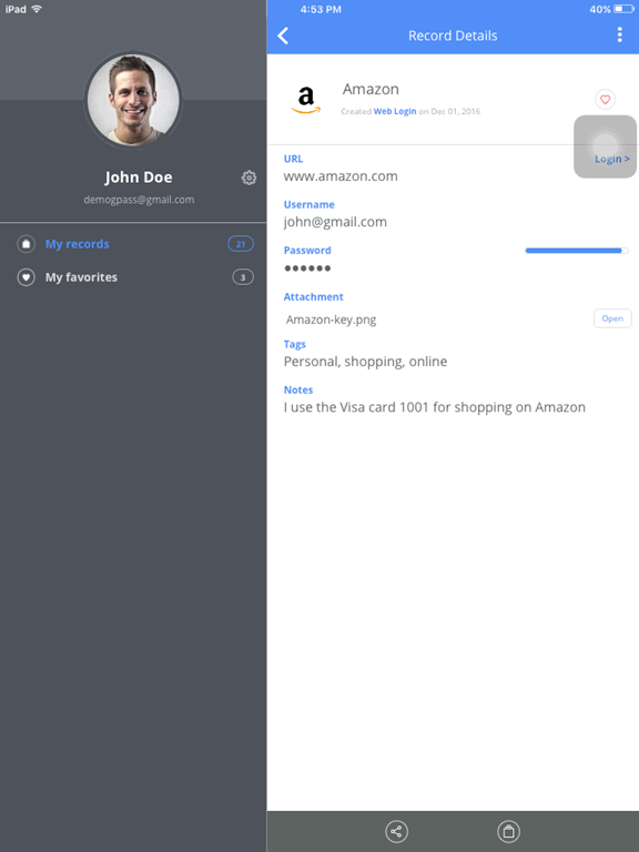 App screenshot
