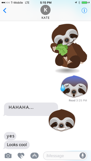 Baby Sloth - Emoji Stickers(圖2)-速報App