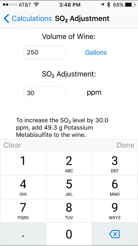 Winery Math