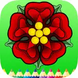 Coloring Book Folwer, Tree: Learn to draw & Paint - App Icon