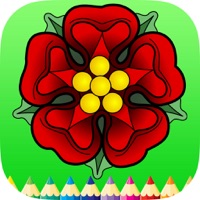 Coloring Book Folwer Tree Learn to draw and Paint