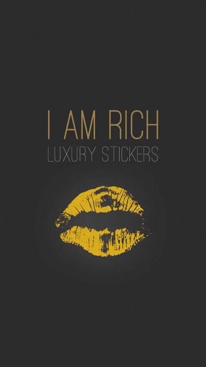 I Am Rich - Luxury Stickers for Millionaires