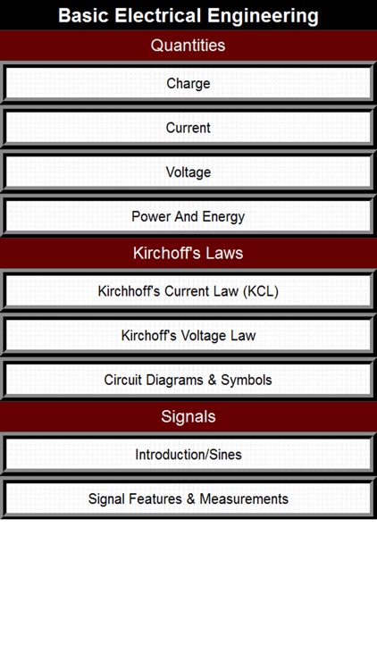 Electrical Engineering basics