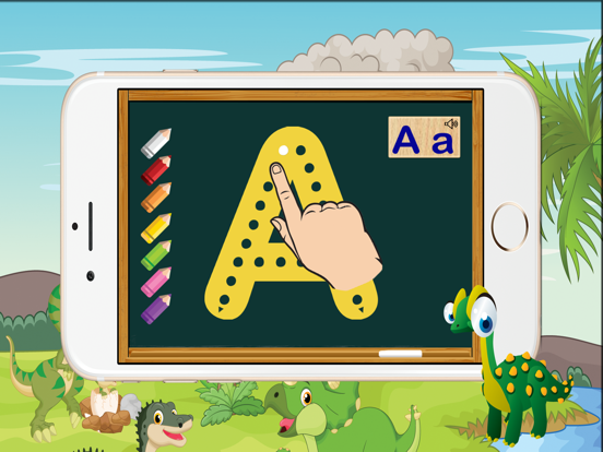 Screenshot #6 pour Abc dinosaur alphabet retracement flashcards pour