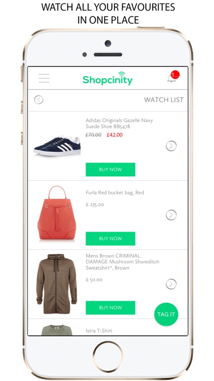 Shopcinity -  Snap, Discover, Fashion Wishlists