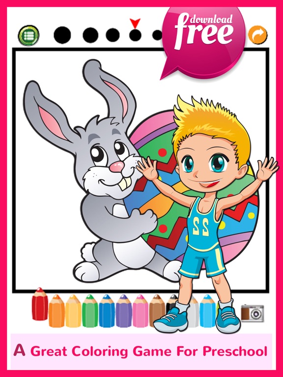Screenshot #5 pour Joyeuses Pâques Coloring Book: jeux éducatifs gratuits pour les enfants et les tout-petits!