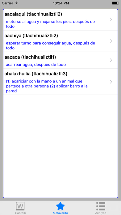 Totlahtol Nahuatl iPhone screenshot 4 - Education app