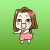 Joan The Cute Girl Animated Stickers