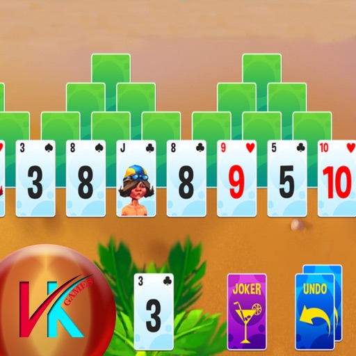 Playing Cards Beach Adventure Icon