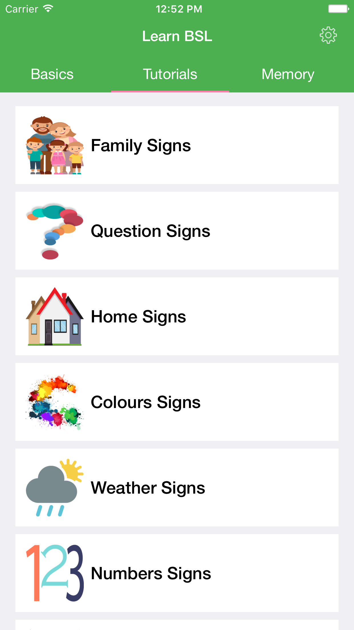 BSL British Sign Language