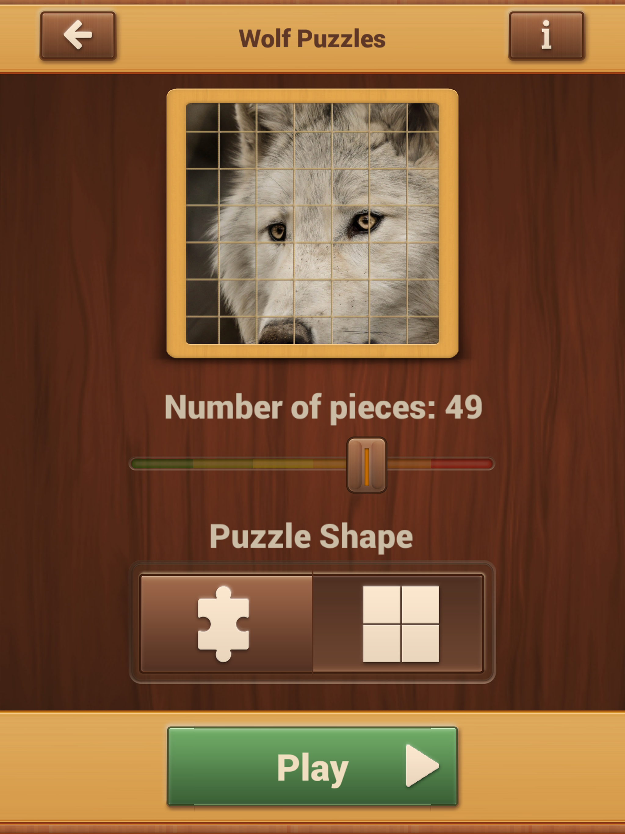 Wolf Jigsaw Puzzles - Fun Brain Training Game Free