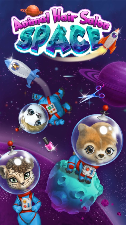Space Animal Hair Salon - No Ads screenshot-0